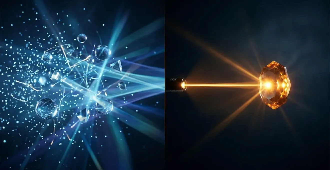 Métaphore visuelle de l'action différenciée sur le système immunitaire