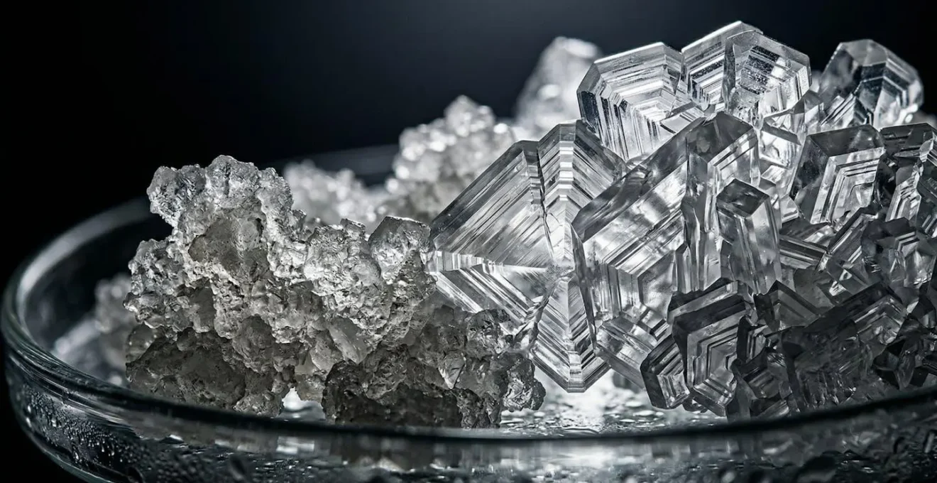 Comparaison visuelle entre anciens et nouveaux conservateurs cosmétiques dans un laboratoire