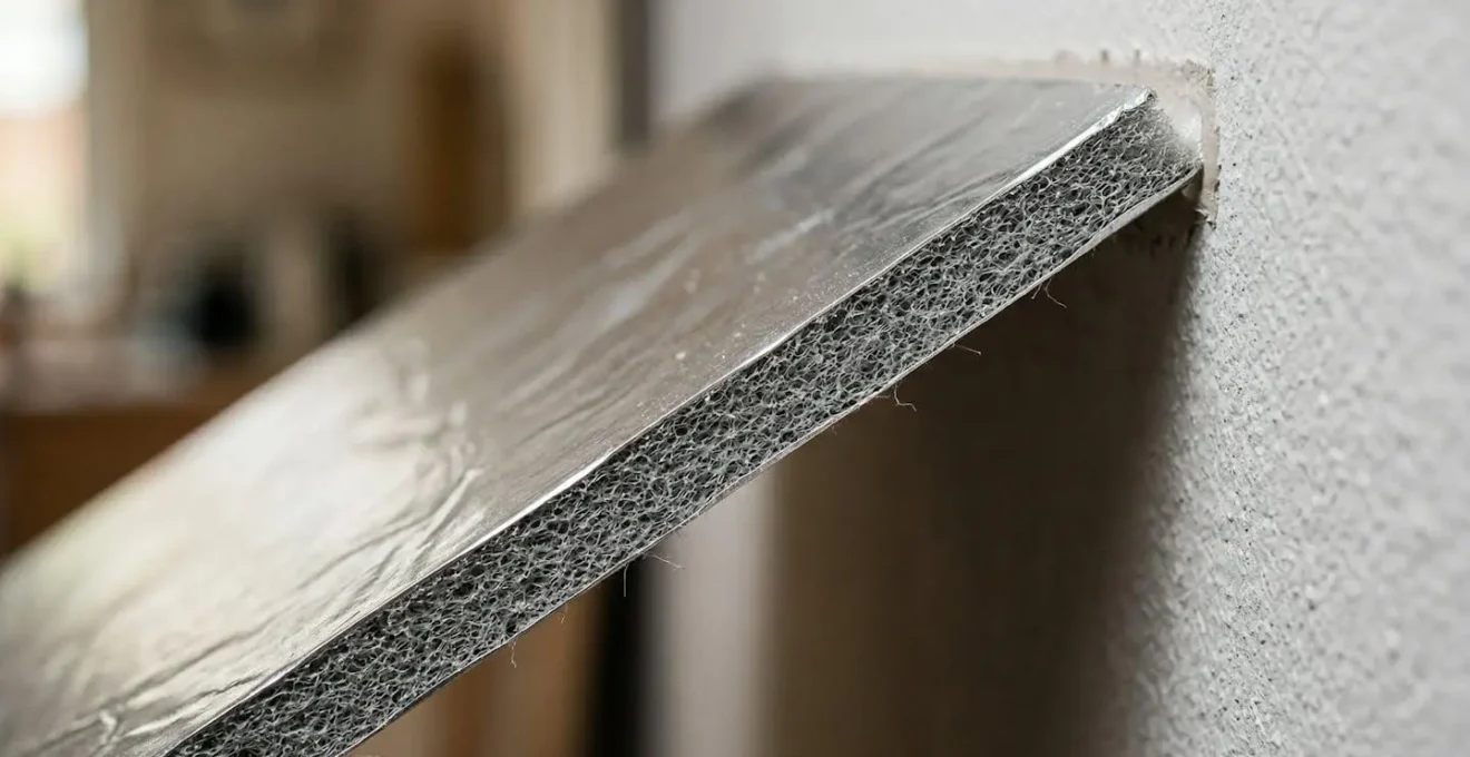 Installation de panneaux isolants ultra-minces sur un mur intérieur